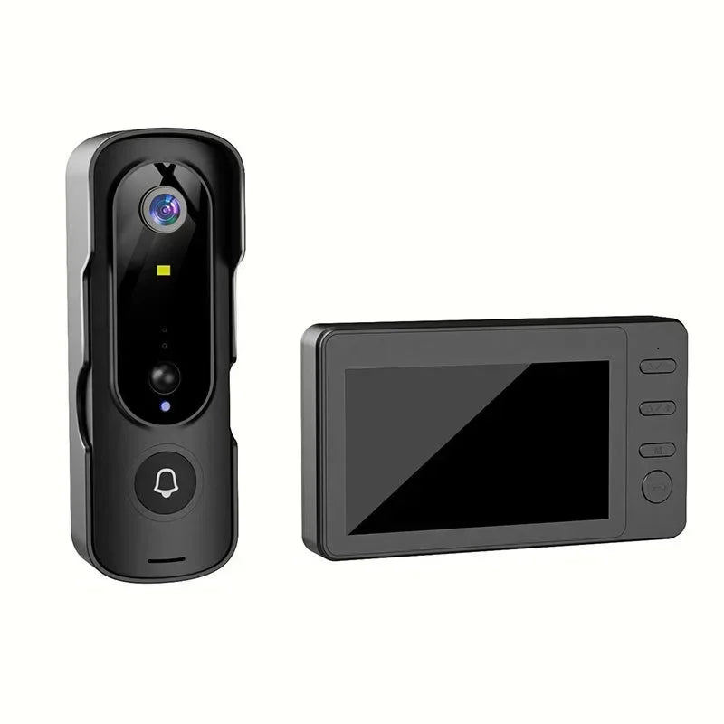 Wireless Video Intercom System – 120° Wide-Angle Doorbell Camera Video Intercom System Qme