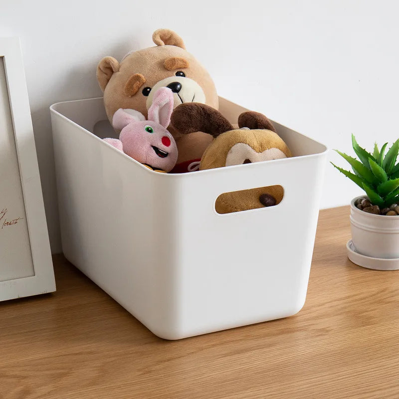 Large Capacity Foldable Plastic Storage Box – 4 Sizes & Colors Plastic Storage Box Qme