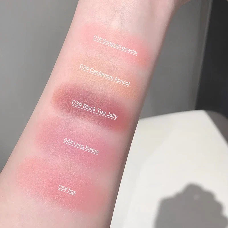 Gege Bear Soft Matte Blush Stick – Moisturizing Natural Finish Cream Blush Stick Qme