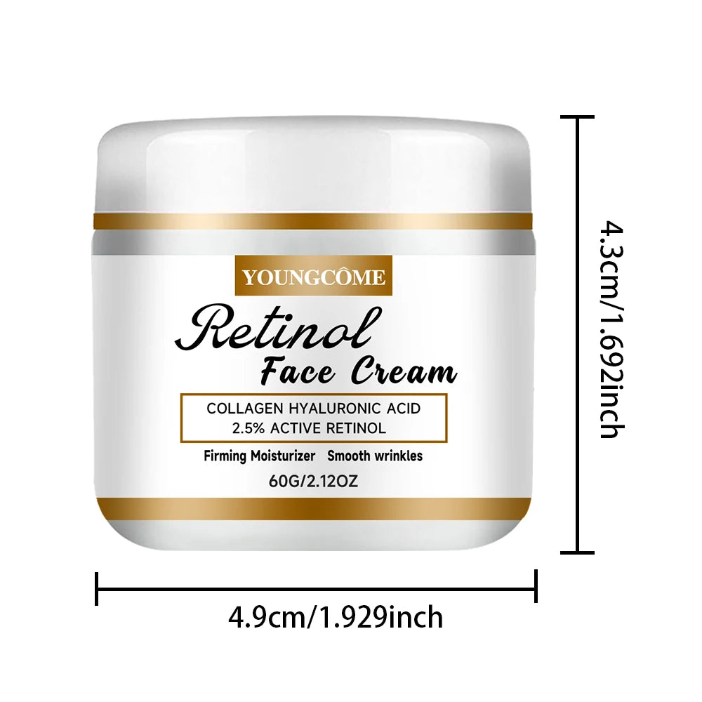 YOUNGCOME Retinol Collagen Face Cream – Firming & Brightening Face Moisturizer Cream Qst 60g