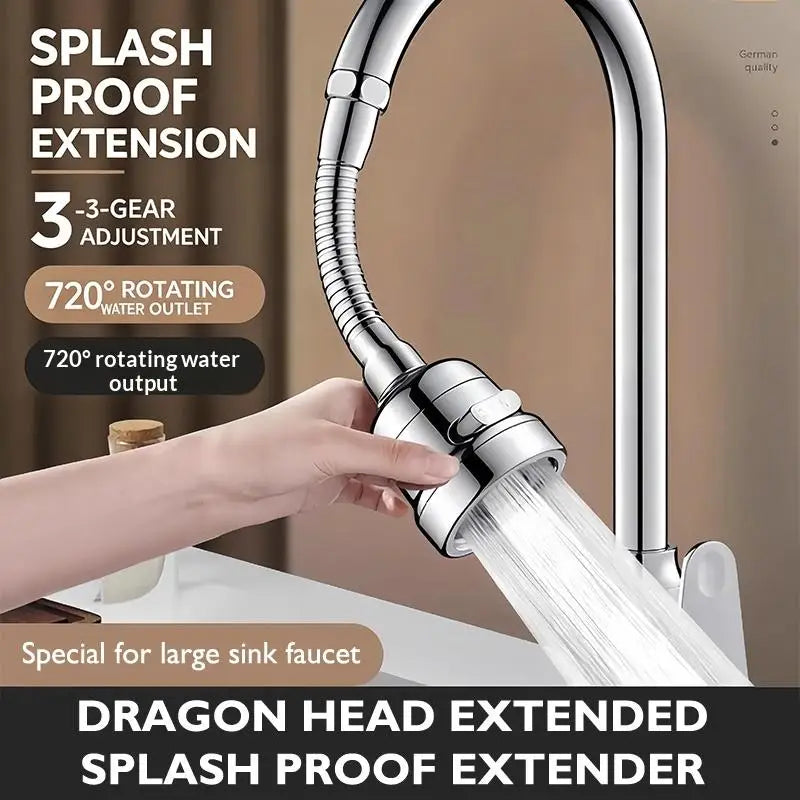 360° Rotating Tap Adapter – Anti-Splash Faucet Aerator Faucet Tap Adapter Qst