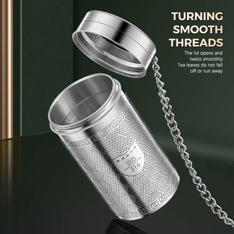 316 Stainless Steel Tea Infuser – Ultra Fine Mesh & Chain Tea Infuser Qme