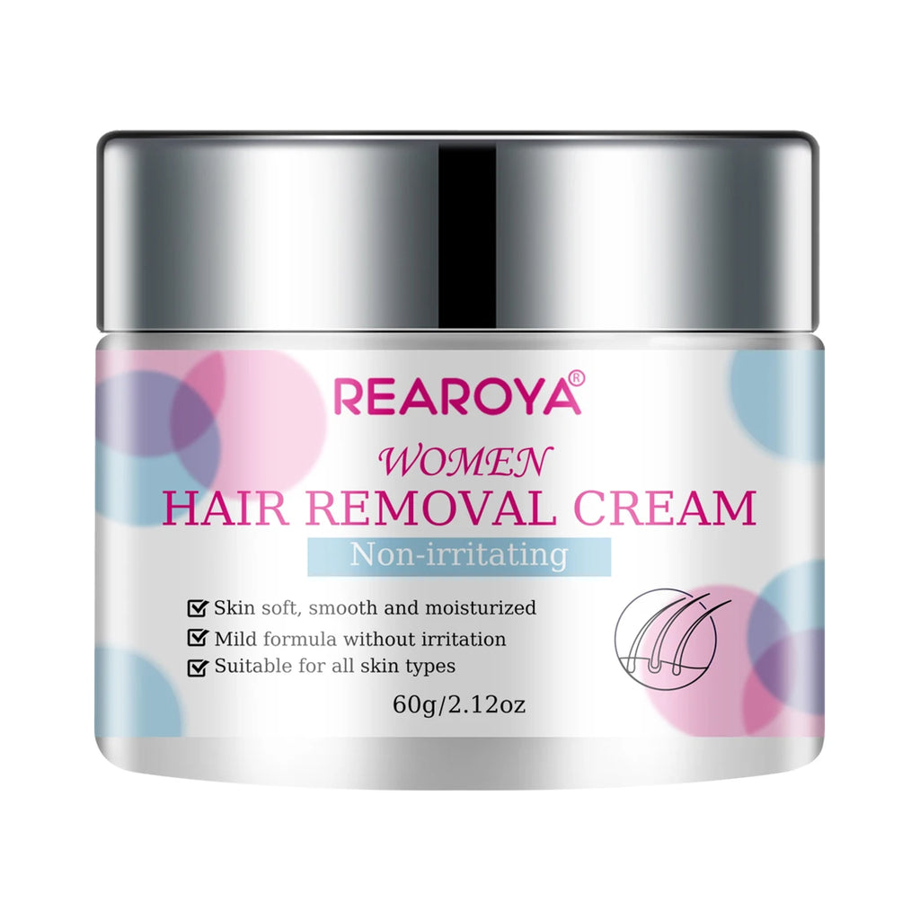 REAROYA Hair Removal Cream – Gentle Depilatory for Men & Women Hair Removal Cream Qst 60g