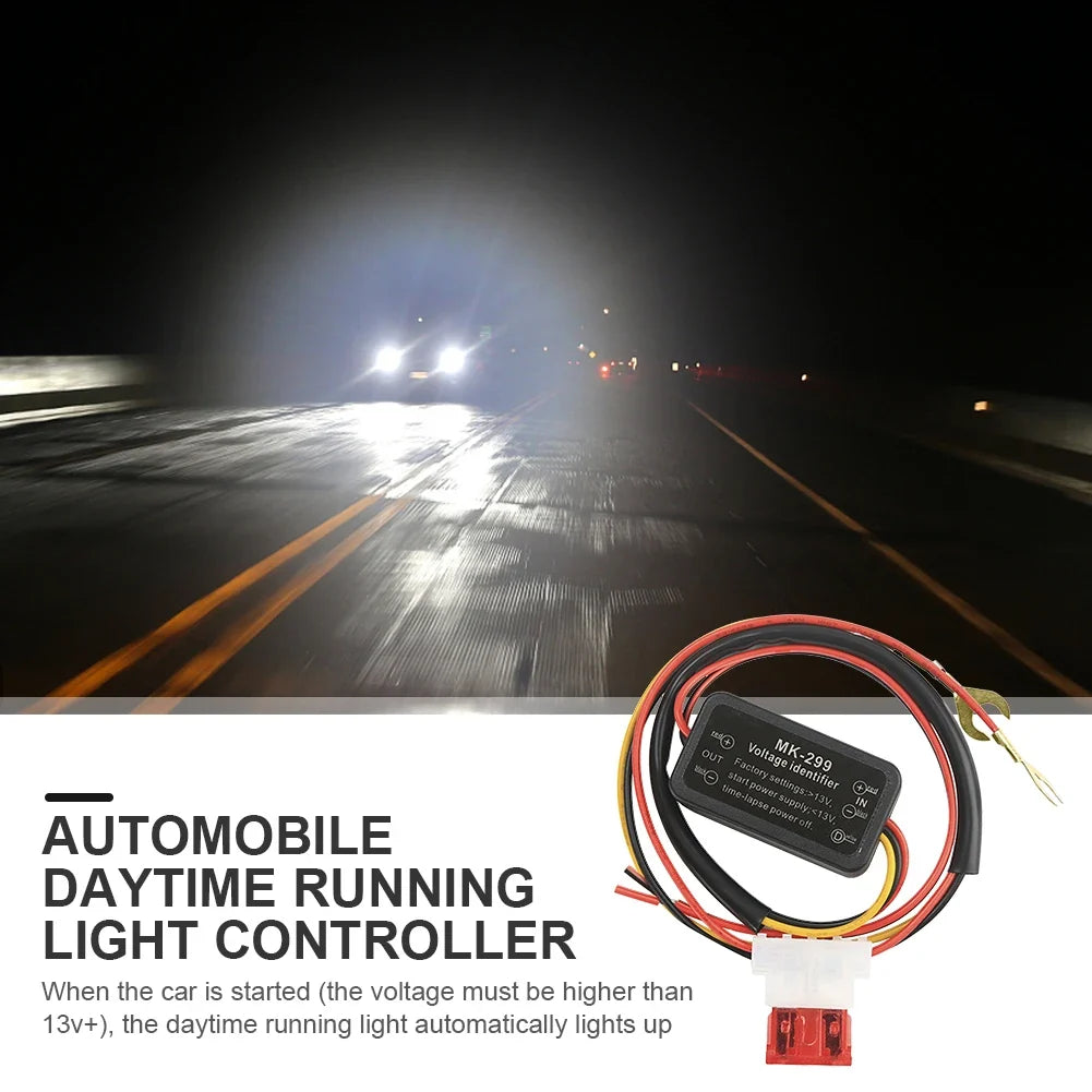 12V-24V Car LED DRL Controller Waterproof Auto Light Switch DRL Light Controller Qme