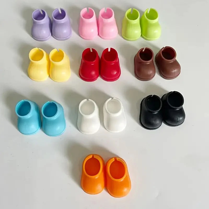 Labubu Doll Shoes 8 Pairs – Multicolor Silicone Accessories Doll Shoe Accessories Qme Multicolor Other