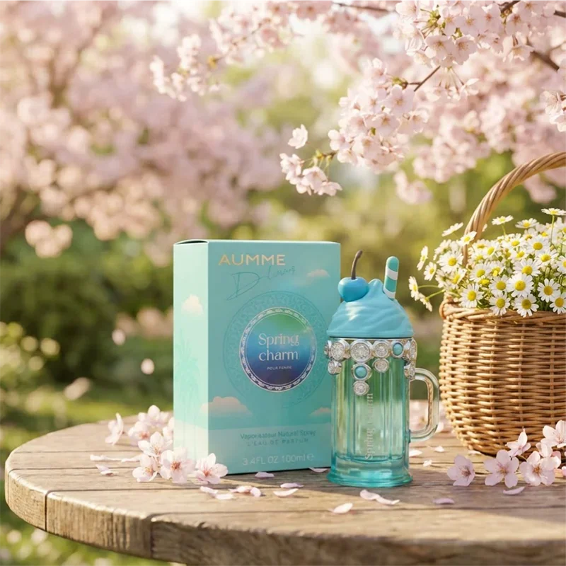 Sweet Floral Fruity EDT Fragrance Spray – Ice Cream Bottle 100ml Eau de Toilette Spray Qme