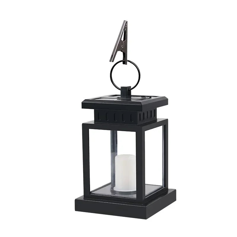 Retro Solar Palace Lantern Outdoor Hanging Garden Light Solar Garden Lantern Qme