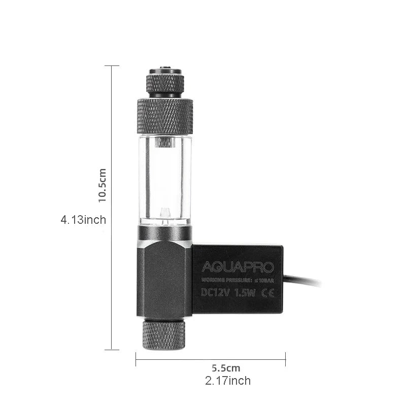 Aquarium CO2 Regulator Mini System with Solenoid Valve Aquarium CO2 Regulator Qme