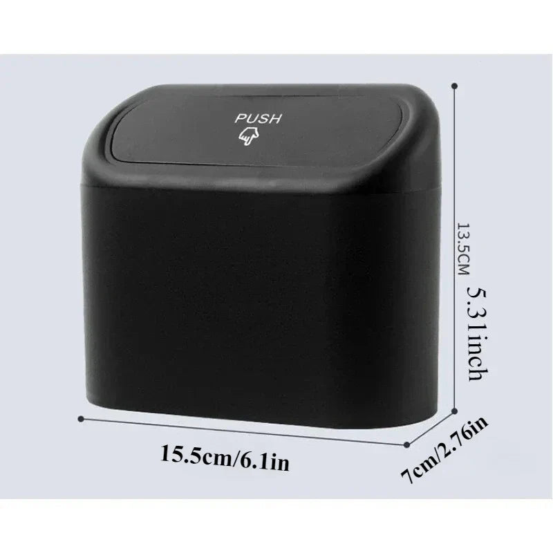Car Seat Back Trash Can – Foldable Mini Auto Waste Bin Car Trash Can Qme