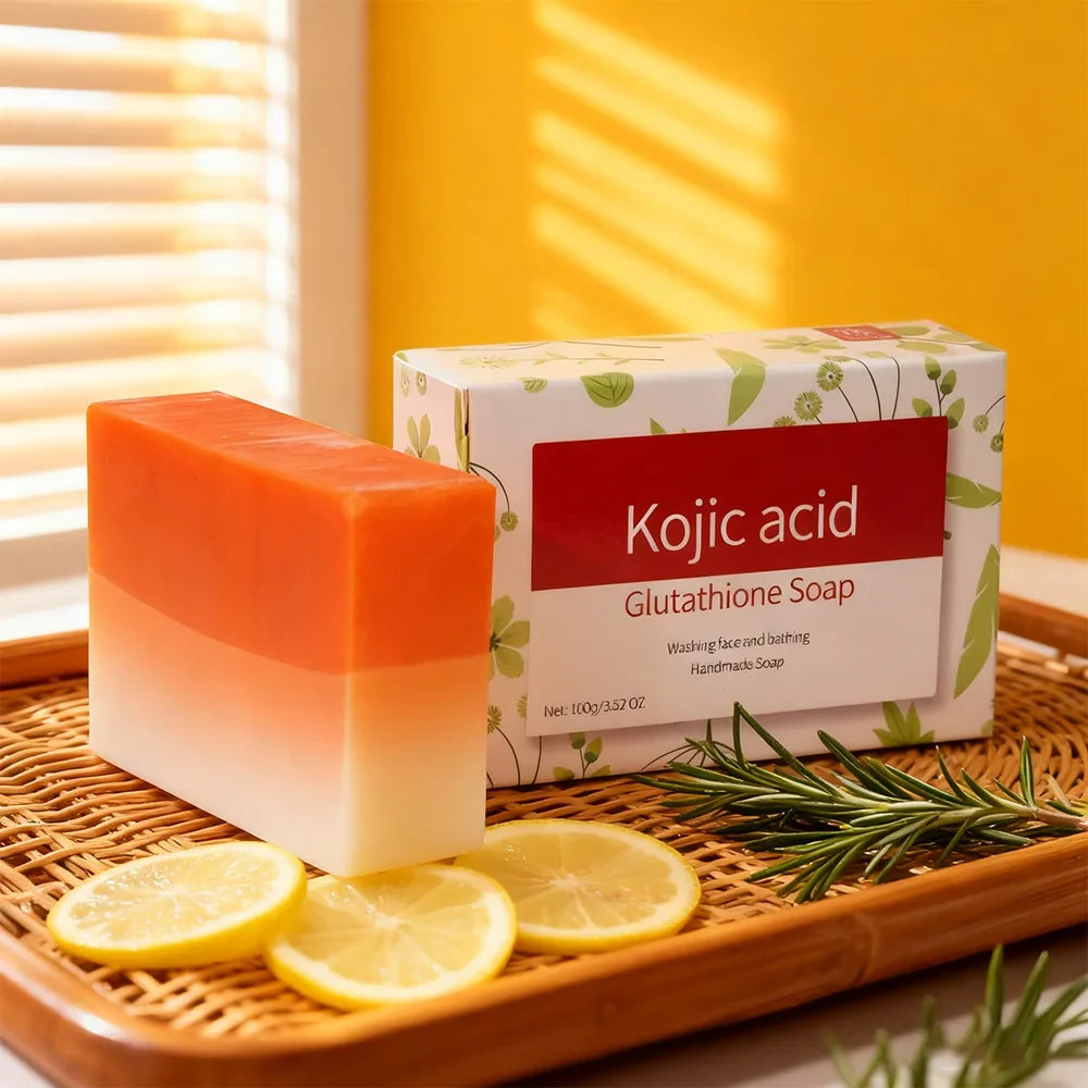 Kojic Acid & Glutathione Whitening Soap – Deep Cleansing Bar Whitening Bar Soap Qme