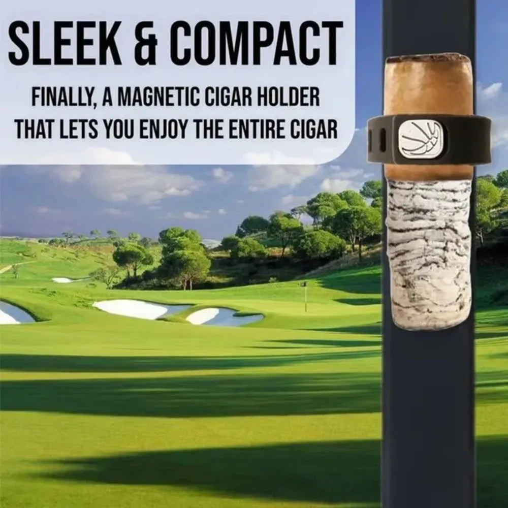 Magnetic Cigar Holder – Portable Adjustable Anti-Slip Clip Cigar Holder Clip Qme