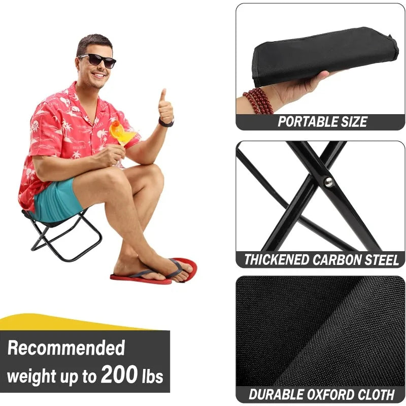Portable Folding Camping Stool with Carry Bag | Lightweight Folding Camping Stool Qme