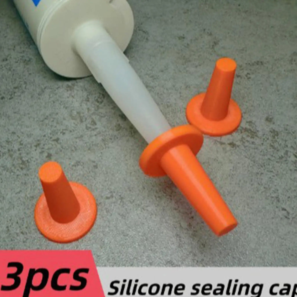 Caulk Nozzle Cover Plugs – 3 Leak Protectors for Home & Workshop Caulk Nozzle Covers Qme