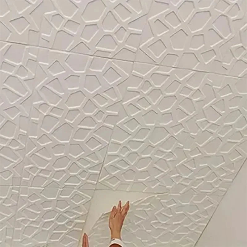 3D Peel & Stick Waterproof Wallpaper Tiles 35×35cm Self-Adhesive Wall Tiles Qme