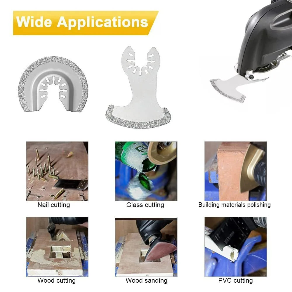 Diamond Oscillating Saw Blades for Tile, Cement & Stone Oscillating Saw Blades Qme
