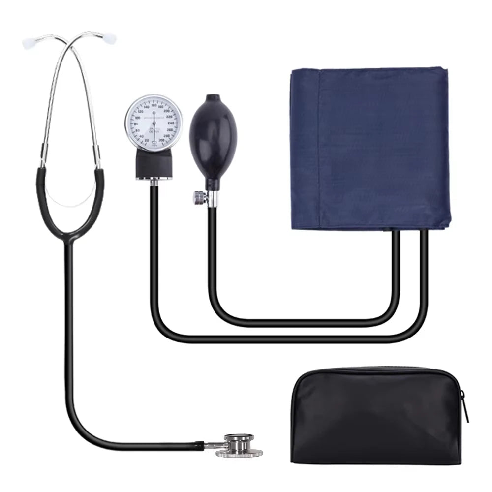 Manual Blood Pressure Monitor – Aneroid Upper Arm Cuff & Stethoscope Blood Pressure Monitor Qst