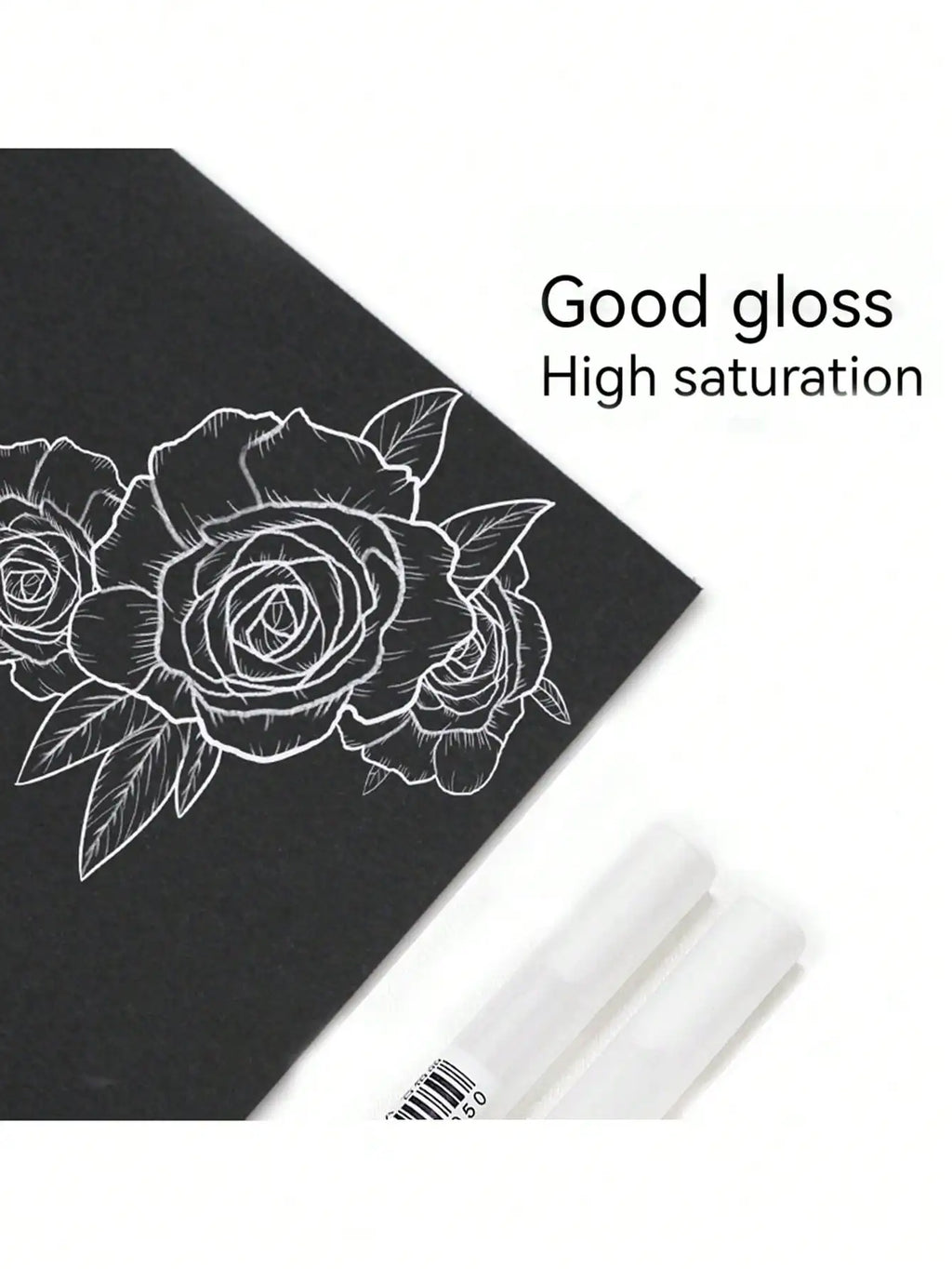 Metallic White Gel Pens 2 Pack – Permanent Art & Drawing Markers Metallic Gel Pens Qme