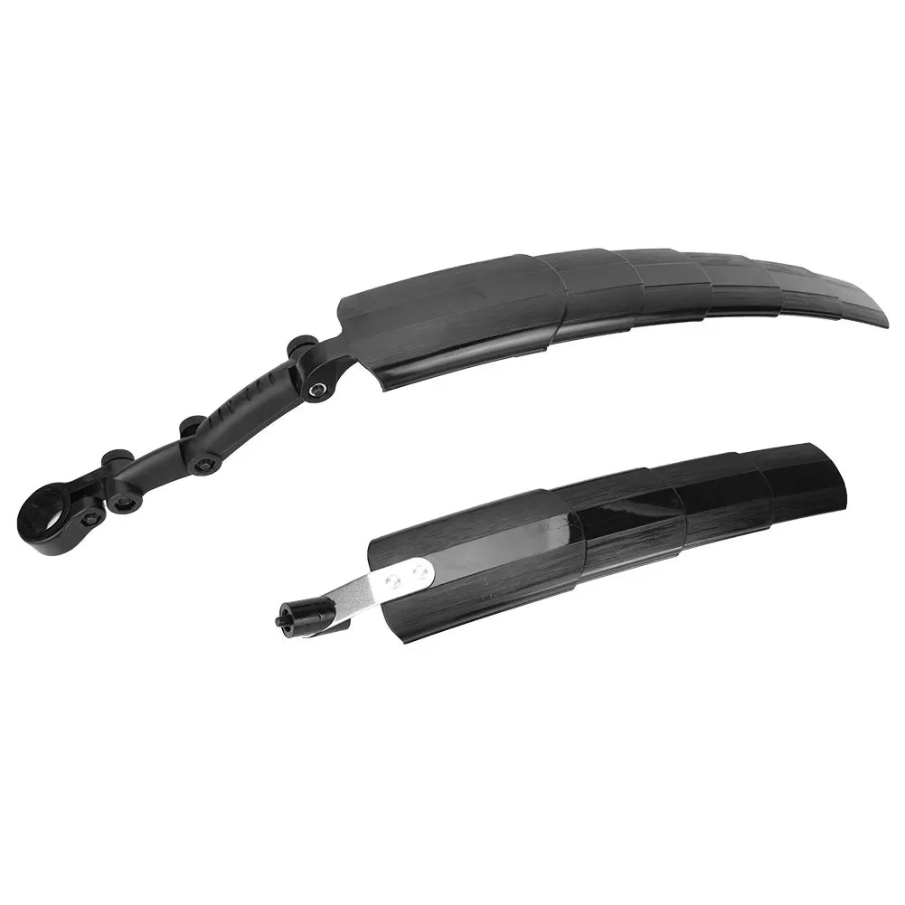 Telescopic Mountain Bike Fender Set – Front & Rear Mudguards Bike Mudguard Set Qme black