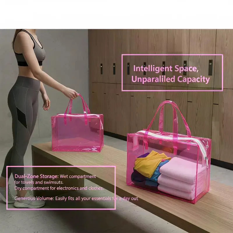 Wet Dry Separation Travel Toiletry Bag – Large Waterproof Travel Toiletry Bag Qme