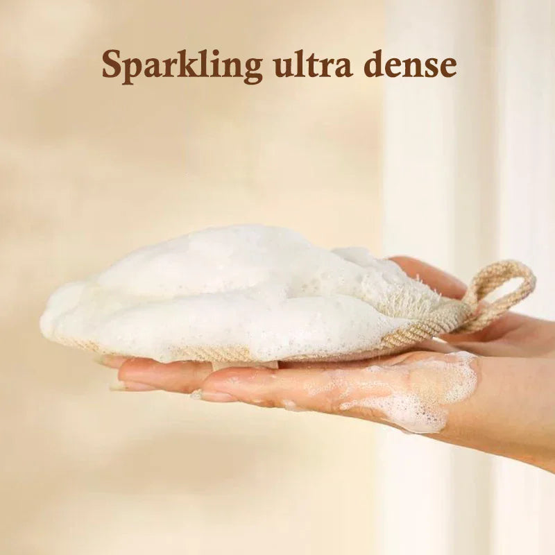 Natural Loofah Bath Sponge – Soft Exfoliating Body Scrubber Exfoliating Bath Sponge Qme