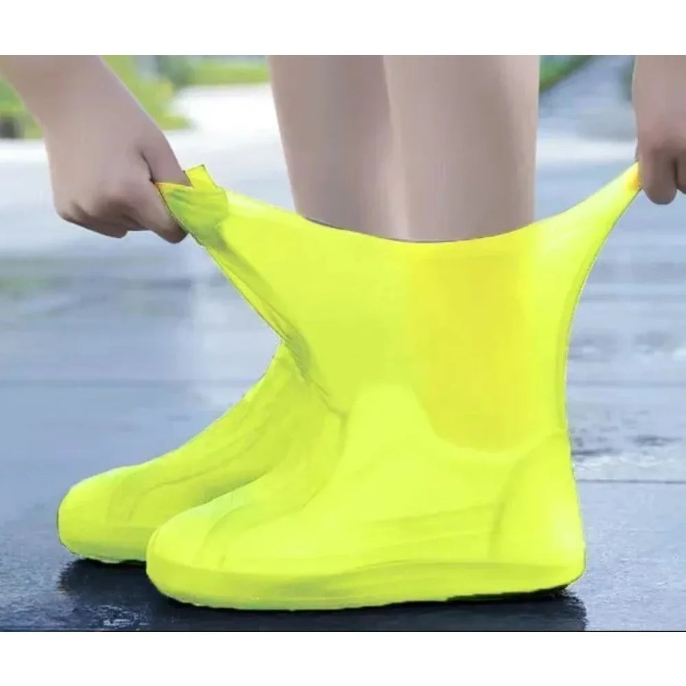 Waterproof Shoe Covers – Reusable Unisex Rain Boot Protectors Waterproof Shoe Covers Qme
