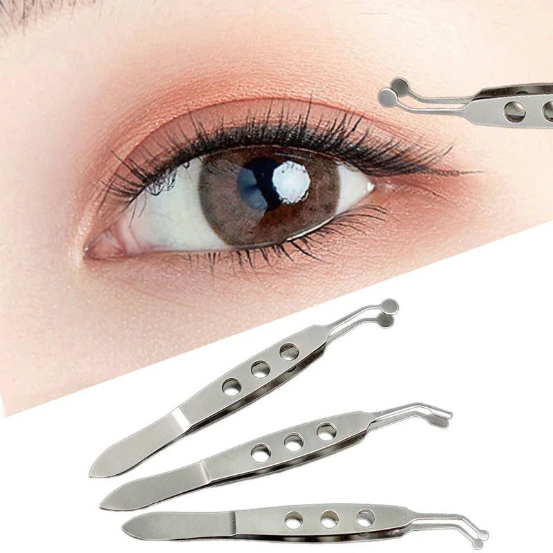Eyelid Tweezers & Eyelash Compressor Forceps – Stainless Steel Eyelid Tweezers Qme