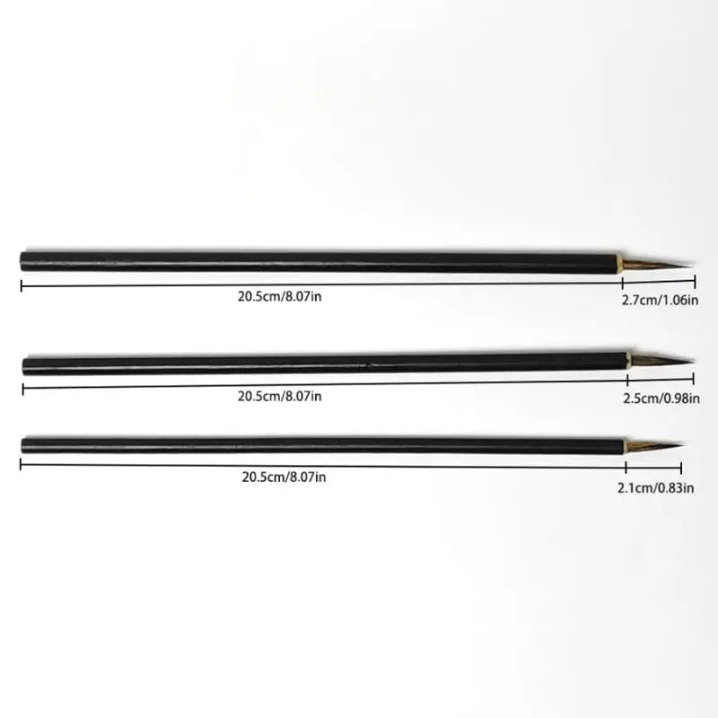 Chinese Calligraphy Hook Line Brushes – Fine Detail Paint Set Calligraphy Brush Set Qme