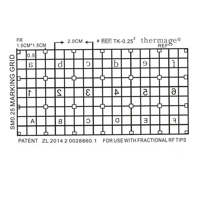 RF Beauty Marking Grid Paper 10PCS – Face, Body & Eye RF Beauty Accessory Qst