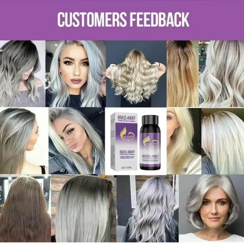 Purple Toning Shampoo – Cover Gray & Fade Yellow After Bleach Purple Toning Shampoo Qme