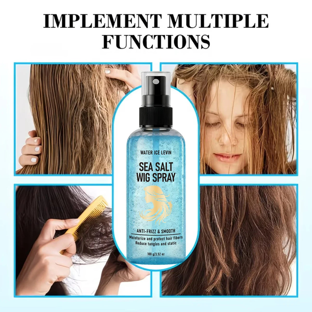 Wig Care Spray – Keratin & Biotin Anti-Frizz Moisturizing Wig Care Spray Qme