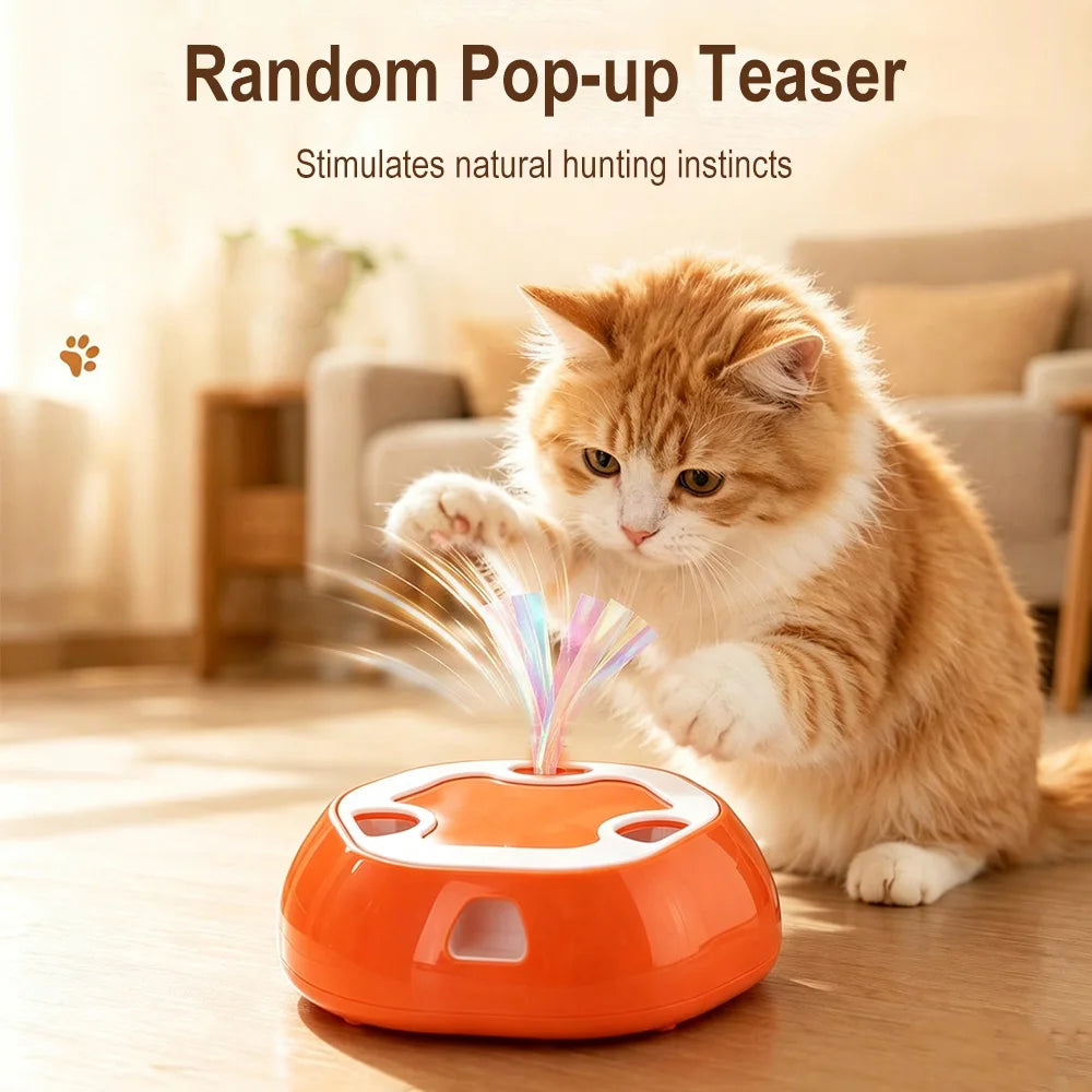 Automatic Electric Cat Toy – 360° Interactive Teaser Toy Interactive Cat Toy Qst