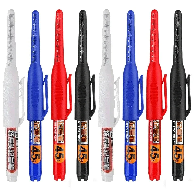 Waterproof Deep Hole Marker Pens – 45mm Long Nib Deep Hole Marker Pen Qme mix pen 8pcs
