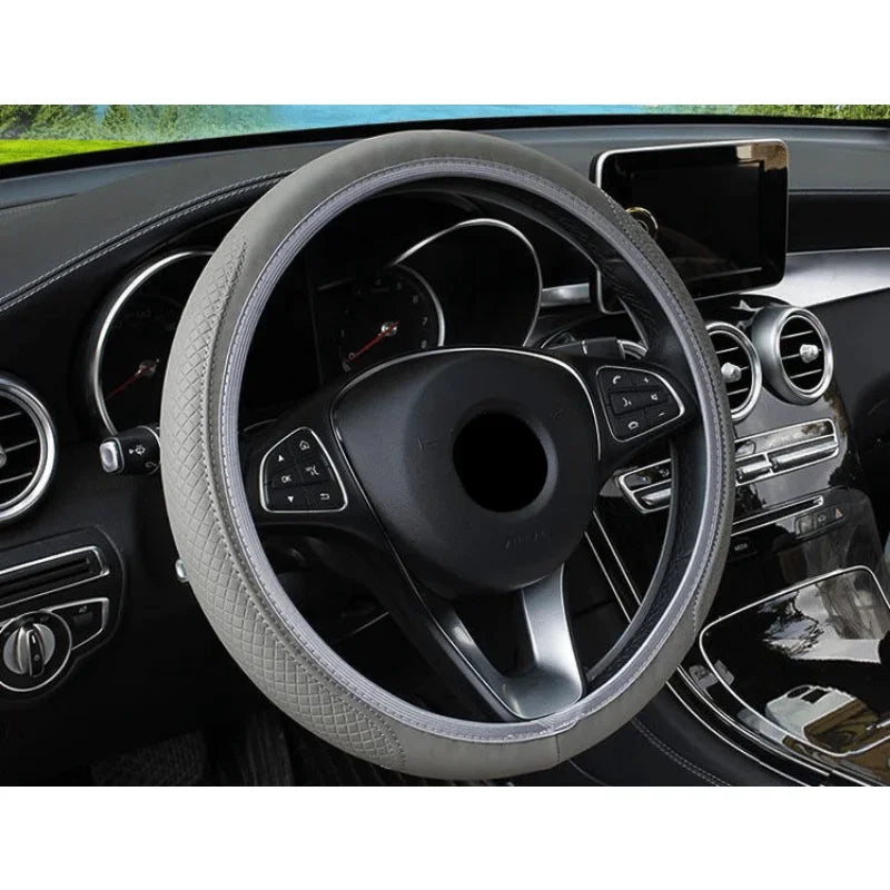 Braided Steering Wheel Cover – 7 Colors | Car Accessories Steering Wheel Cover Qme