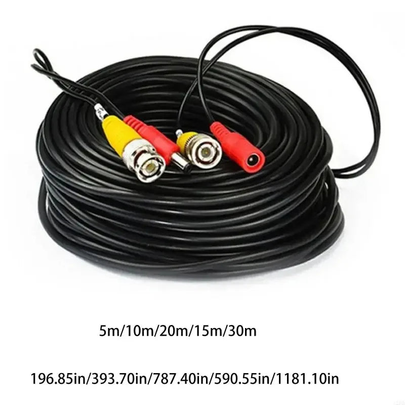 BNC+DC All-in-One Video Power Extension Cable 5–50m | Qme BNC Extension Cable Qme