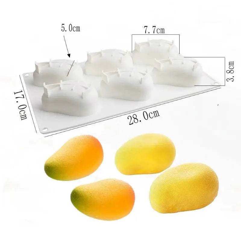 Food Grade Silicone Fruit Mousse Cake Mould | Party Bakeware Silicone Cake Mould Qme