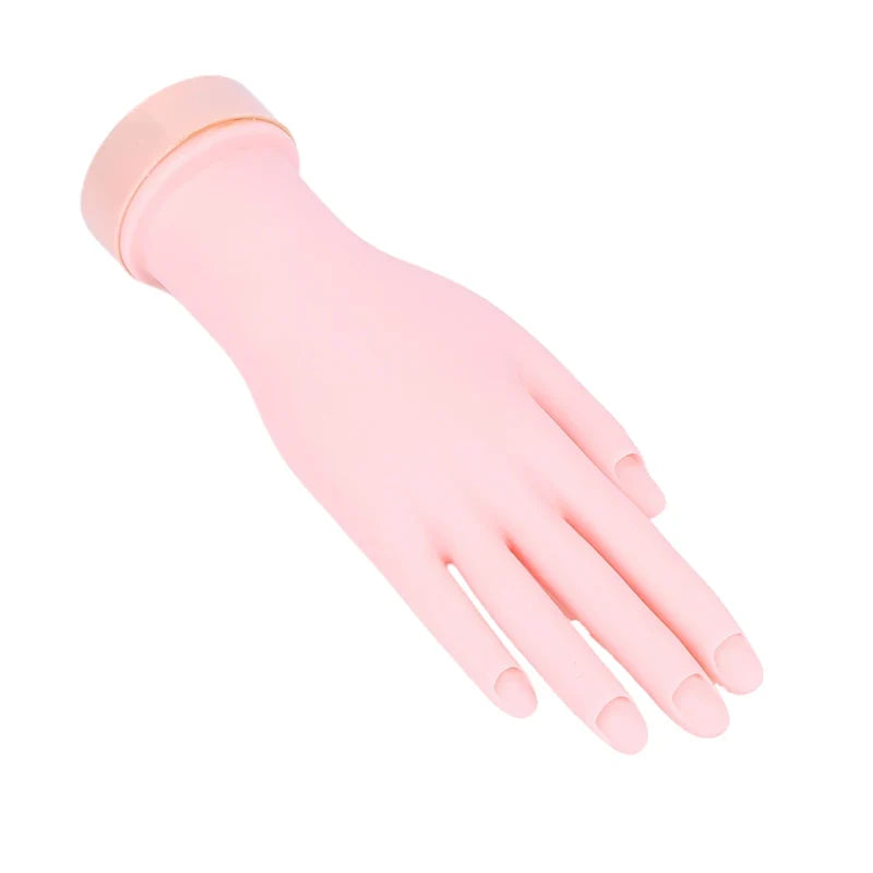 Silicone Nail Art Practice Hand & Fake Foot Display Model Nail Art Practice Model Qme
