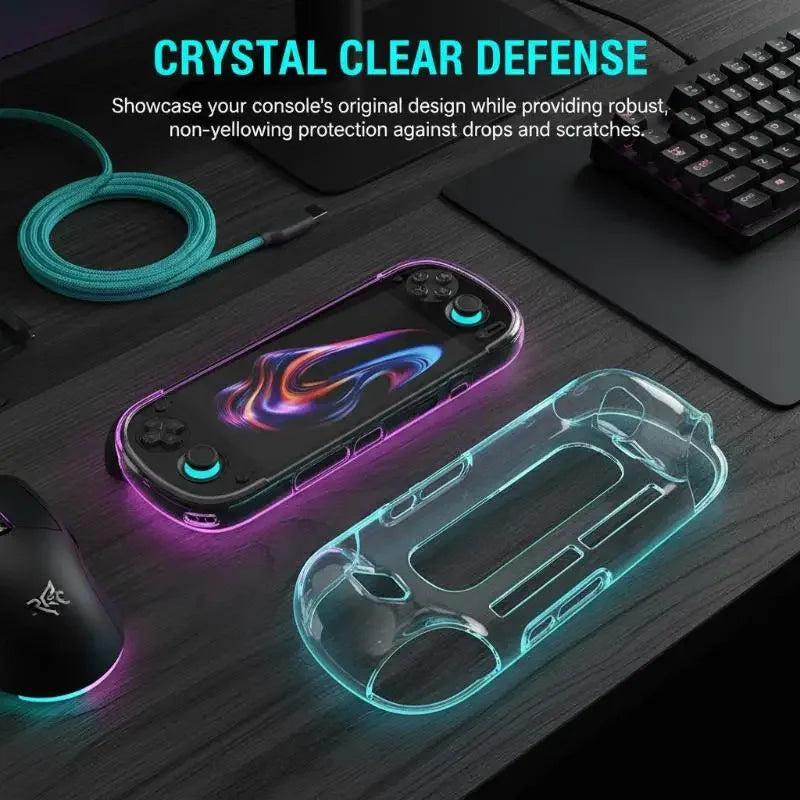 TPU Case for Retroid Pocket 6 – Clear Impact-Resistant Cover Gaming Console Case Qme