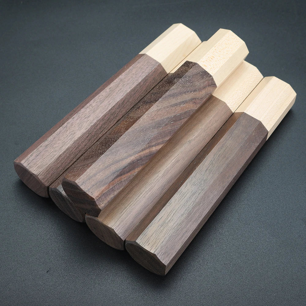 XUAN FENG Maple Octagonal Handle Knife – 8" Steel Blade Kitchen Knife Qst