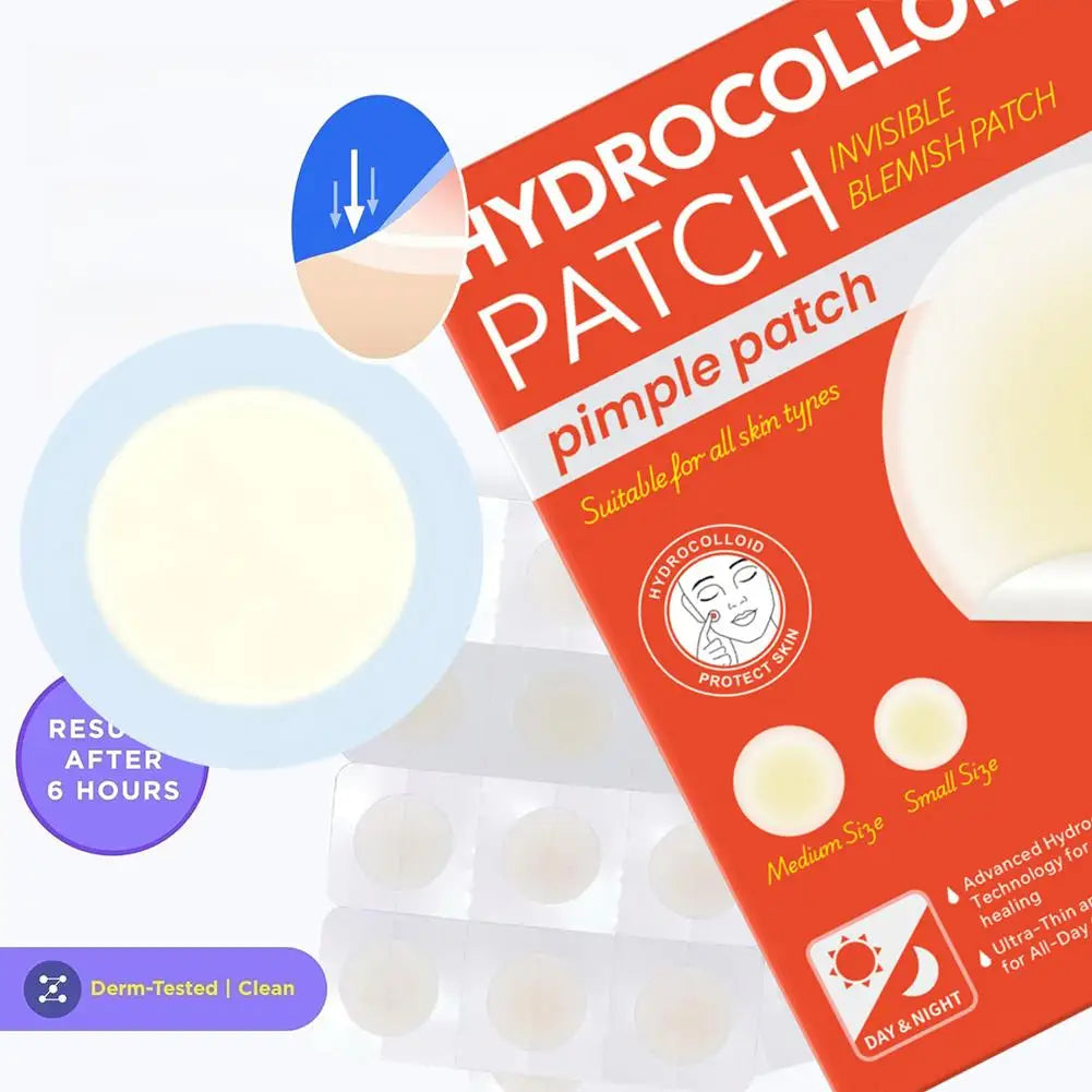 Invisible Hydrocolloid Pimple Patches 12 & 24 Count | Qme Pimple Patches Qme