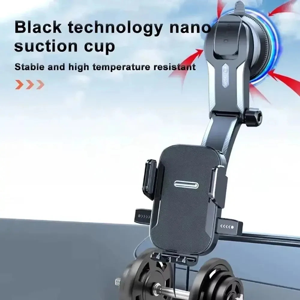 Car Dashboard Phone Holder 360° Rotation – Universal Mount Car Phone Mount Qme