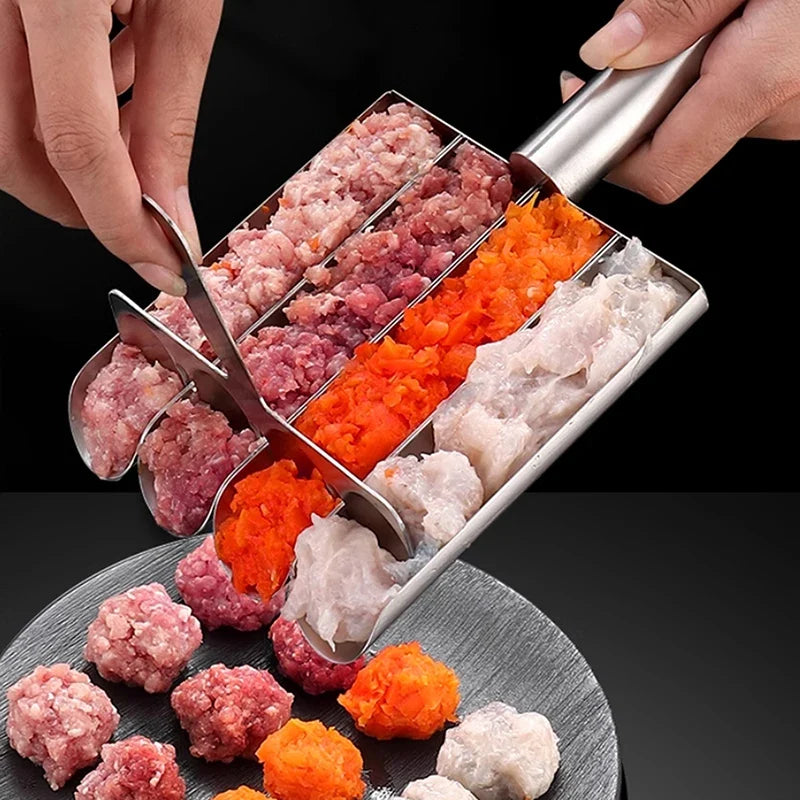 Non-Stick Meatball Maker Spoon – Stainless Steel Easy Release Meatball Maker Spoon Qme