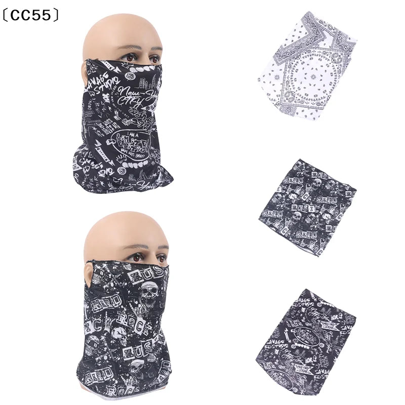 Punk UV Face Neck Mask – Outdoor Sports Cycling Bandana UV Neck Gaiter Qst