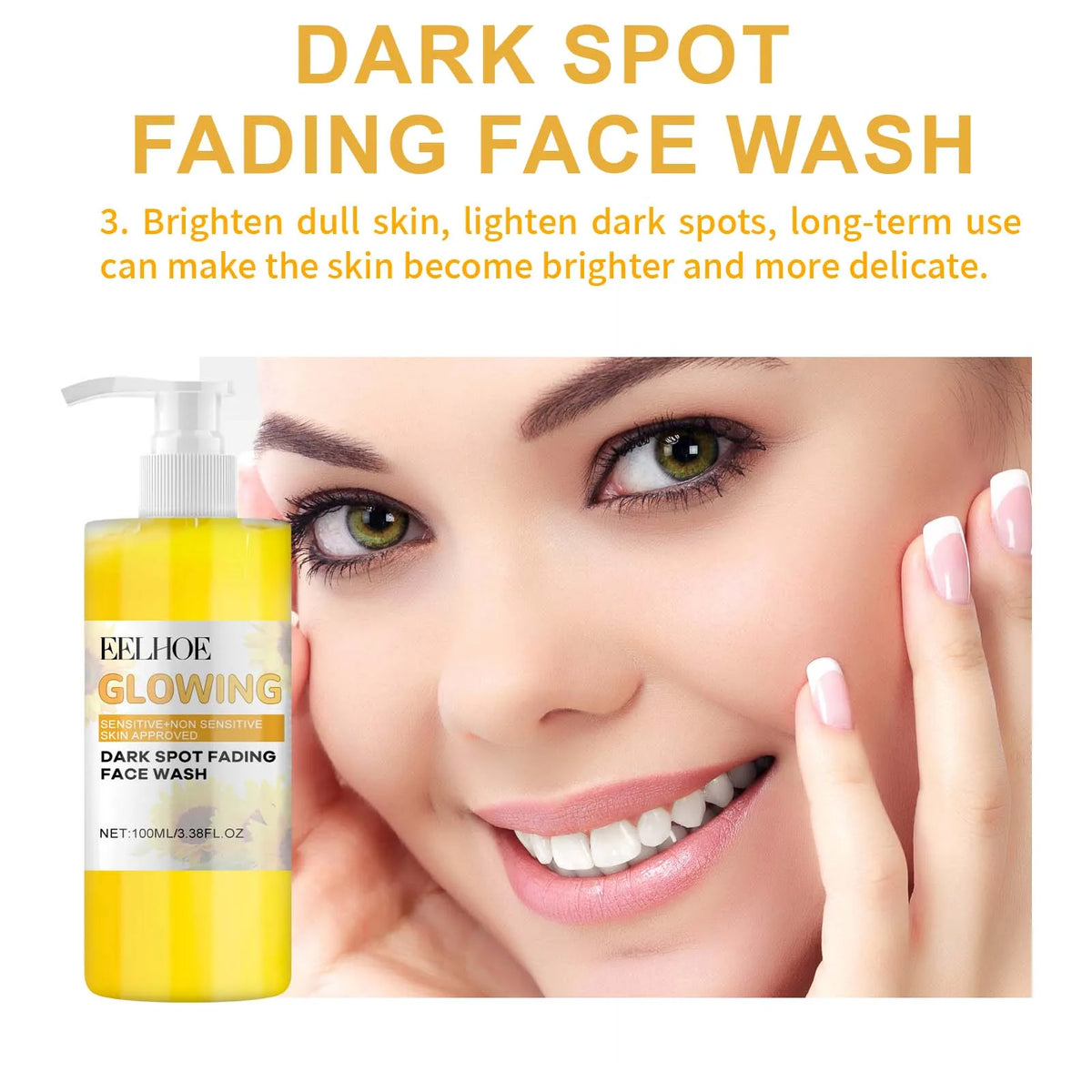 Turmeric Brightening Cleanser & Deep Cleansing Makeup Remover Brightening Face Cleanser Qme