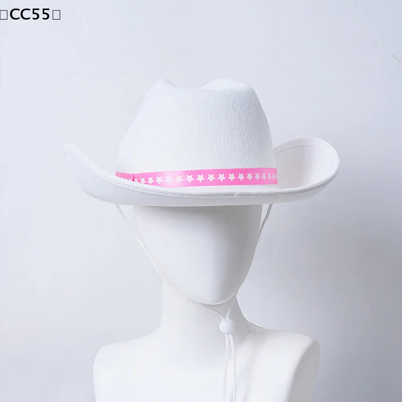 White Western Cowboy Hat – Costume, Cosplay & Party Prop Costume Cowboy Hat Qst