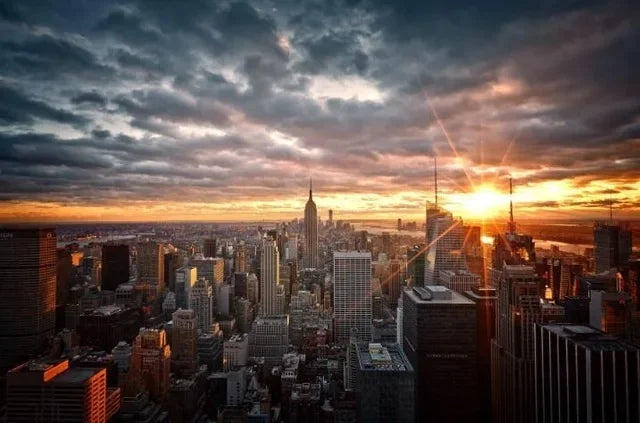 Empire State Building NYC Canvas Wall Art Print | Home Decor Canvas Wall Art Qst P15 20x30cm Unframed