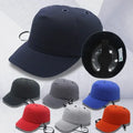 Safety Baseball Cap Hard Hat – Work Head Protection | 7 Colors Safety Hard Hat Cap Qme Light Grey L