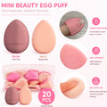 Mini Finger Puff Air Cushion Foundation Sponge Set – 20 Pcs Makeup Sponge Applicator Qme pink