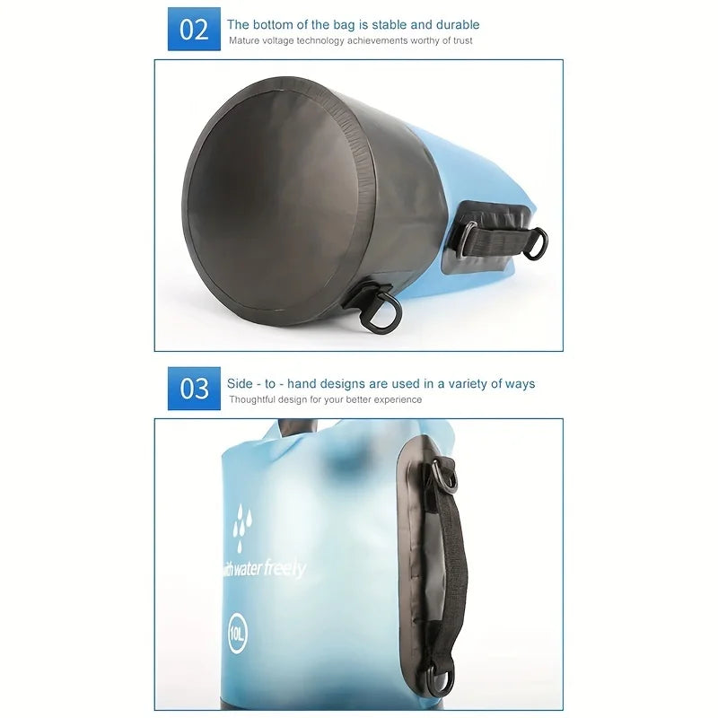 Waterproof Roll-Top Dry Bag | Lightweight PVC Storage Bag Waterproof Dry Bag Qme