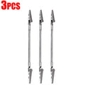 Stainless Steel Long Tail Clip – Photo & Paper Holder, 18cm Desk Clip Holder Qme Crocodile clips 3pc