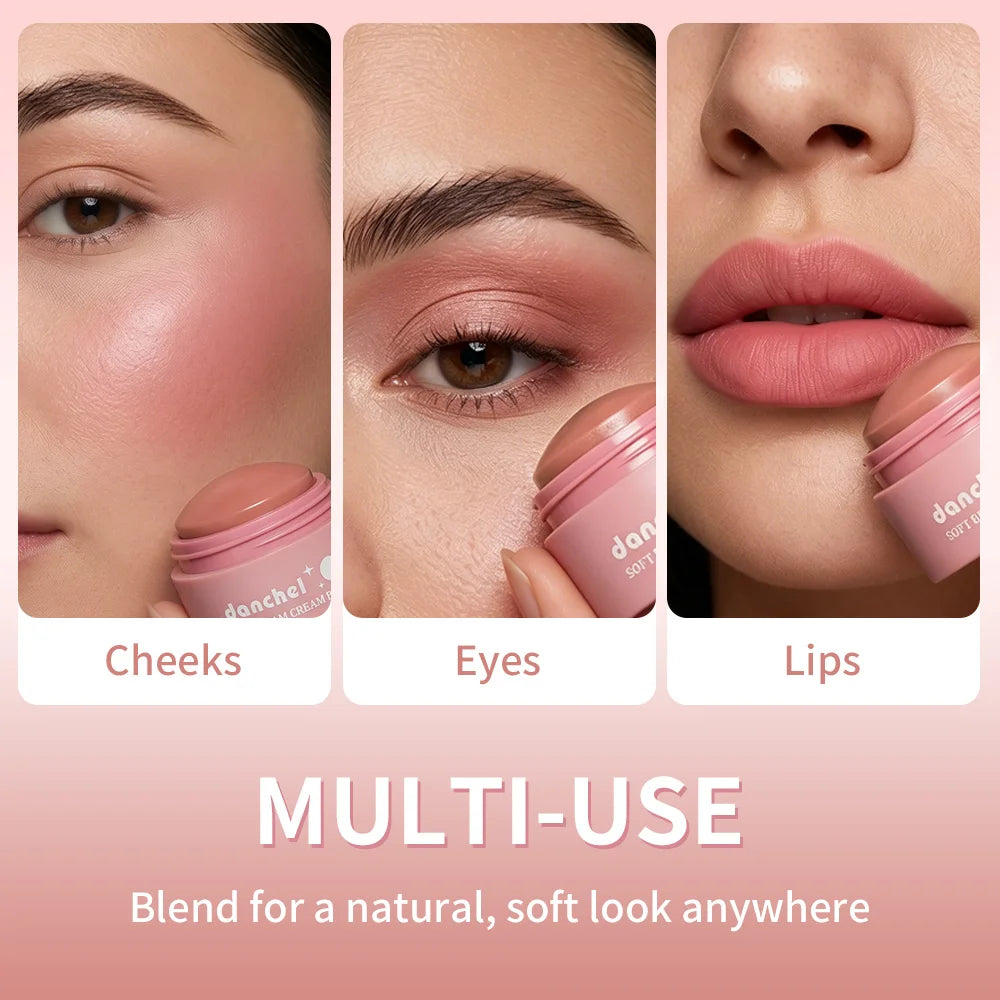 Moisturizing Cream Blush – Matte Soft Focus Natural Cheek Color Cream Blush Qst